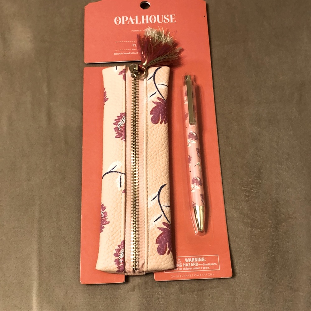 OpalHouse Pencil Pouch & Pen